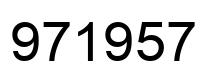 Número 971957 imagen negro