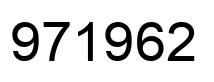 Número 971962 imagen negro