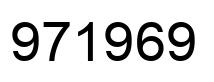 Number 971969 black image