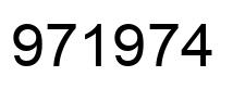 Número 971974 imagen negro