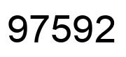 Number 97592 black image