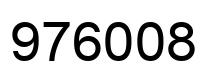 Number 976008 black image