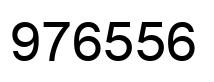 Number 976556 black image