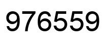 Number 976559 black image