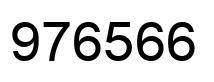 Number 976566 black image
