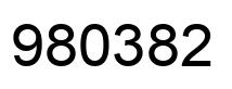 Number 980382 black image