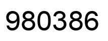 Number 980386 black image