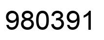 Number 980391 black image