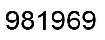 Número 981969 imagen negro