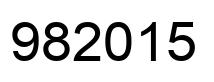 Number 982015 black image