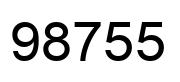 Número 98755 imagen negro