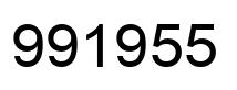 Number 991955 black image