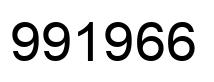 Number 991966 black image