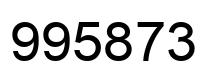 Número 995873 imagen negro