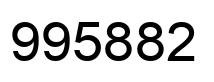 Number 995882 black image
