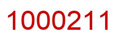 Number 1000211 red image