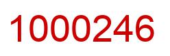 Number 1000246 red image