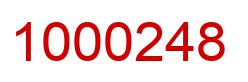 Number 1000248 red image