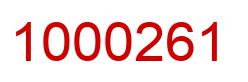 Number 1000261 red image