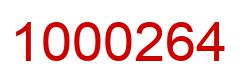 Number 1000264 red image