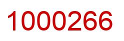 Number 1000266 red image