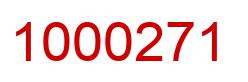 Number 1000271 red image