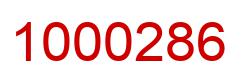 Number 1000286 red image