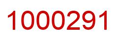 Number 1000291 red image