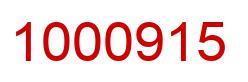 Number 1000915 red image
