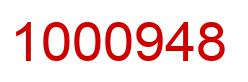 Number 1000948 red image