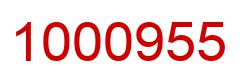 Number 1000955 red image