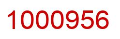Number 1000956 red image