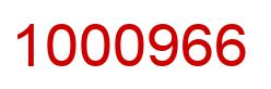 Number 1000966 red image