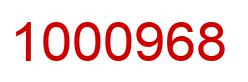 Number 1000968 red image