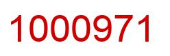 Number 1000971 red image