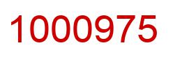 Number 1000975 red image