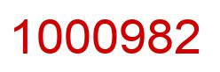 Number 1000982 red image