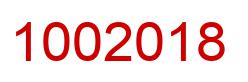 Number 1002018 red image