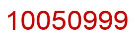 Número 10050999 imagen rojo