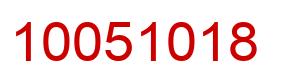 Number 10051018 red image
