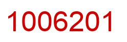 Number 1006201 red image