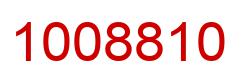 Number 1008810 red image