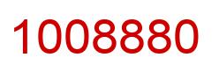 Number 1008880 red image