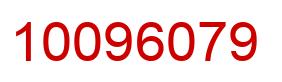 Number 10096079 red image