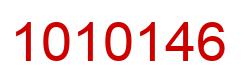 Number 1010146 red image