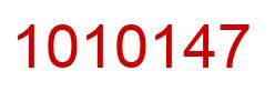 Number 1010147 red image