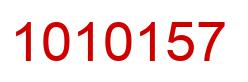 Number 1010157 red image