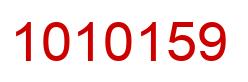 Número 1010159 imagen rojo