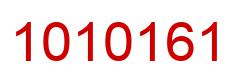 Number 1010161 red image