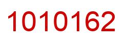 Number 1010162 red image